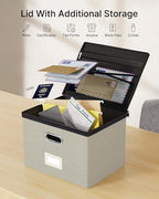 Oterri File Box Large 1-Pack Hanging Organizer for Letter/Legal-Size Folder - Image 6