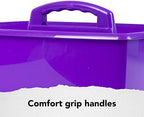 Storex 2-Compartment Large Caddy – Multipurpose Classroom Organizer with Handle, Purple, 6-Pack (00955U06C) - Image 5