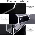 2 Pcs Vertical Magazine File Holder, Clear Acrylic File Organizer 5mm Thickened Desk Organizers for Magazines, Books, Binders, Notebooks (9.45x3.54x10.24 Inch) - Image 3