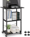 MARTY 3 Tier Large Printer Stand, Mobile Printer Table, Adjustable Shelf by MARTY