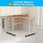 Golener Kitchen Counter Organizer, Countertop Shelf, Adjustable, Stackable - Image 3