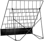 QWORK 4-Tiered Metal Book Display Stand,18.4 x 16.6 x 14.5, Book Signing Wire Rack, Tabletop CD Display Magazine Rack - Image 2