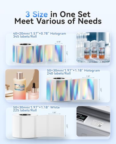 NIIMBOT M2/M3 Thermal Transfer Labels 3 Rolls Pack,Only for NIIMBOT M2/M3 - Image 2