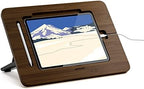 AFOOYO Bamboo Tablet Stand - Portable & Adjustable 5 Angles,Laptop Riser,Book Reading Stand,Compatible with 9.7/10.2/10.5/10.9/11 inches (Walnut Varnish) by AFOOYO