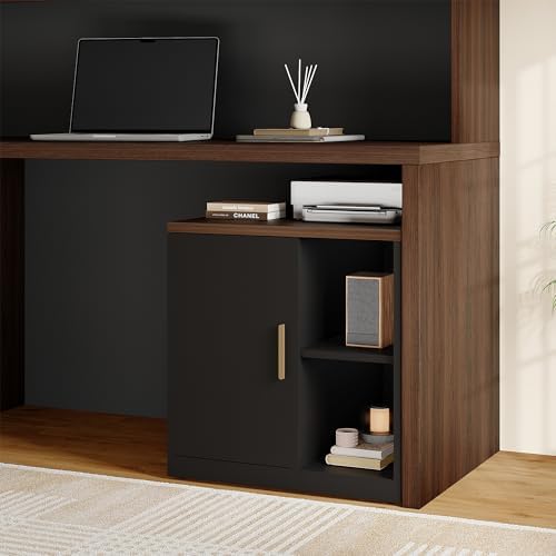 ModernMate Printer Stand with Door, Open Adjustable Shelves - Image 5
