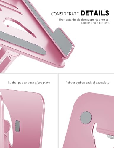 Z-Shaped Laptop Stand for Desk Fits 10"-16" Notebook, Puce Pink - Image 3