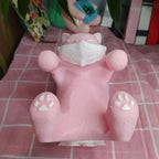 Animal Fox Sticky Note Dispenser Pop-up Notes Holder for Desk Home Office School Classroom, 3x3 in, Pink, C13 - Image 5