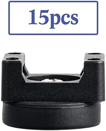 Yookeer 15 Pcs Magnetic Zip Tie Mount Cable Clips Black, 22 mm - Image 5