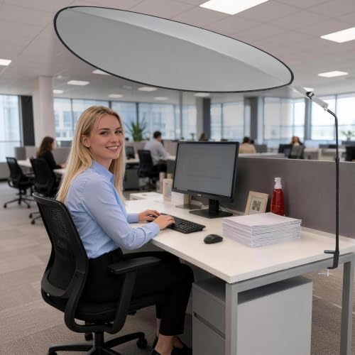 Office Cubicle Leaf Canopy Desk Shade, 52 Inch for Overhead Light Block - Image 6