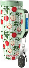 Frost Buddy Thicc Buddy 40 oz Tumbler with Handle (Gingham Apples) by FrostBuddy