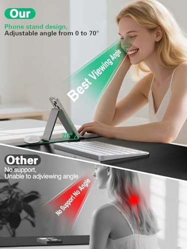 Mouse Pad, Office Desk Mat, Large Gaming Mousepad with Superior Micro-Weave Cloth, XXL Desk Pad with Stitched Edges, Non-Slip Writing Pad for Gamer, Laptop, Work & Home - Image 2