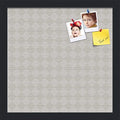 PinPix 14x14 inch Cork Bulletin Board. This Decorative Framed Pin Board Comes with Diamond Pattern in Shades of Grey Design and Satin Black. Ideal for Home, Office Decor or School (PinPix-373) by PinPixBulletinBoards