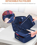 Noiposi 5200℉ Fireproof Document Box with Lock 16.1"x11.4"x4.3" - Image 7