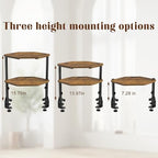Corner Desk Shelf, Clamp on Desk Shelf Above or Below Desk 16" 2 Tier - Image 3
