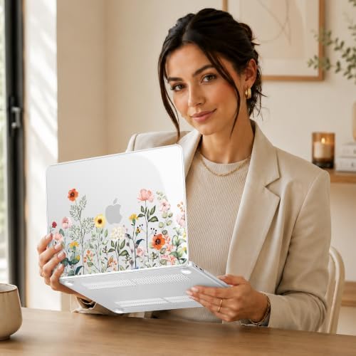 May Chen Compatible with MacBook Neo 13 inch Case 2026 Model A3404, Plastic Hard Shell,Keyboard Cover,Screen Protector,Dust Plug, for MacBook Neo 13" with A18 Pro Chip, Spring Flowers - Image 4