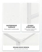 2-Tier Desktop Printer Stand, 22.5 x 14.8 x 15 in, White - Image 5