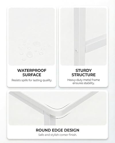 2-Tier Desktop Printer Stand, 22.5 x 14.8 x 15 in, White - Image 5