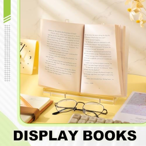 CroBlissful Tabletop Acrylic Display Stand 12 x 6 x 12 Inch Clear Easel Acrylic Book Display Holder Artwork Storage Rack for Picture Frame Albums Record Magazine Tablet Canvas Board(Clear) - Image 4