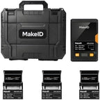 Makeid EP53 2 Inch Label Maker with Hard Case and 3 Label Cartridges by MakeID