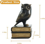 Dosker Owl Decorative Book Ends for Shelves (Black) - Image 2