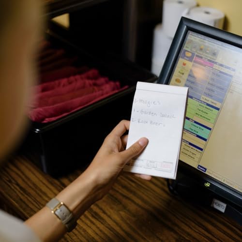 National Checking Company Unilined Single Copy Paper GuestChecks White, 6" Length x 3.5" Width | 50 Checks/Book, 100 Book/Case - Image 4