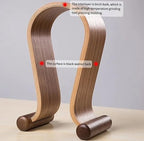 Gaming Headphone Stand Wooden Headest Hanger/Holder/Mount Omega Walnut Finish - Image 4