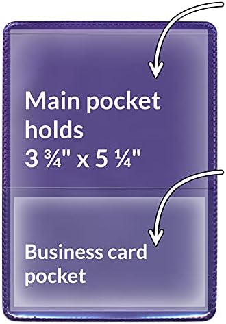 StoreSMART® - Metallic Purple-Back Auto Insurance & ID Card Holders - 100 Pack - RFS20-MP100 - Image 2