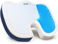 COOL GEL Memory Foam Seat Cushion, Gel Cooling Memory Foam, Office Chair Cushion for Tailbone, Sciatica & Back Pain Relief - Ergonomic U-Shaped with Non-Slip Base and Washable Cover by COOLGEL