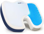 COOL GEL Memory Foam Seat Cushion, Gel Cooling Memory Foam, Office Chair Cushion for Tailbone, Sciatica & Back Pain Relief - Ergonomic U-Shaped with Non-Slip Base and Washable Cover by COOLGEL