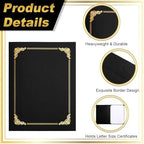 Fainne 120 Pack Certificate Holders Bulk, Diploma Covers, Black - Image 4