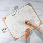 Simplified Desk Calendar 2026-2027 with Desktop Mat, Large Desk Pad Calendar from July 2026 to December 2027, 22 x 17 Inch, Desk Blotter Calendar for Home Office and School, Easy Planning, Apricot - Image 3