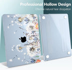 DONGKE for MacBook Air 13 Inch Case M5 2026 M4 2025 M3 M2 2024-2022 A3449 A3240 A3113 A2681, Plastic Hard Shell & Keyboard Cover & Screen Film for MacBook Air 13.6 Inch Case - Dandelion - Image 5