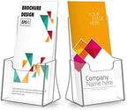 NIUBEE Acrylic Brochure Holder 4 x 6, Flyer Holder Stands Display, 6 Pack - Image 4