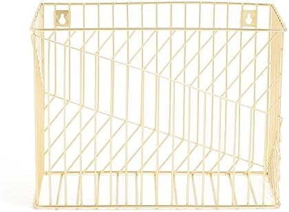 U Brands Metal Hanging File Organizer, Letter Size, Desktop Accessory, Vena Collection, Gold (Pack of 6) - Image 2