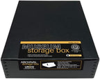 Lineco Museum Archival Storage Box, Drop Front, 9.75x12.75x3 in, Black - Image 2