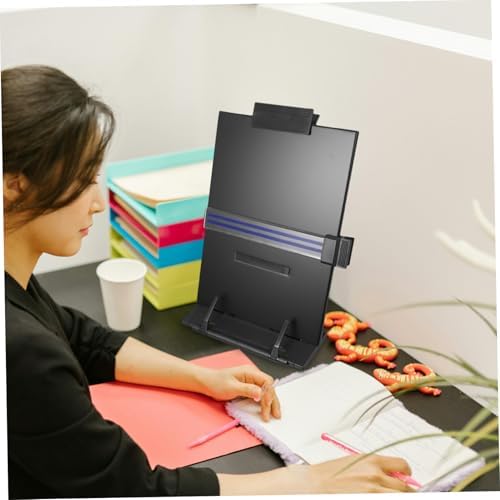 Holibanna Adjustable Folding Reading Stand Document Holder for Students Hands Copy Holder for Books Magazines and Documents - Image 4