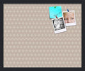 PinPix 22x18 inch Cork Bulletin Board. This Decorative Framed Pin Board Comes with Diamond Pattern in Light Pink and Cream Design and Satin Black. Ideal for Home, Office Decor or School (PinPix-294) by PinPixBulletinBoards
