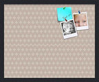 PinPix 22x18 inch Cork Bulletin Board. This Decorative Framed Pin Board Comes with Diamond Pattern in Light Pink and Cream Design and Satin Black. Ideal for Home, Office Decor or School (PinPix-294) by PinPixBulletinBoards