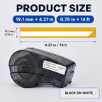 1P M21-750-427 Self-Laminating Labels M210 M211 BMP21 0.75x14 Cable - Image 2