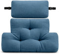 2 Piece Neck Pillow and Lumbar Support Back Cushion Set for Recliner, Blue by WhereEaseMeetsGrace