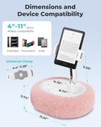 Viozon Tablet Pillow Stand,Kindle Pillow Stand, Compatible with 4-11" Tablet/Phone with Small Bowl, Kindle Holder Accessories,Idea for Reading and Video Watching On Bed,Pink - Image 4