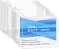 Acrylic Sign Holder 11x8.5 Horizontal, Wall Mount Document Holder, Clear Plastic Picture Frame with Tape Adhesive and Screws for Office, Home, Store, Restaurant - 20 Pack by Ludery
