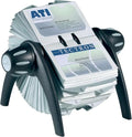 Durable Visifix Flip Rotary Business Card Holder - Includes 200 Pockets for Holding 400 Cards - Includes A-Z Index - Made from Plastic by DURABLEOfficeProducts