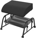 10-Level Adjustable Under Desk Footrest, XL Black Metal Frame by FlixorateALifeofRefinement