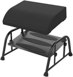 10-Level Adjustable Under Desk Footrest, XL Black Metal Frame by FlixorateALifeofRefinement