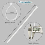White Zip Ties 14 inch (1000 Pack), Clear, 50 lb, UV Resistant Cable Ties for Outdoor Use, LOCKLOCK - Image 2