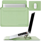 AboveTEK Laptop Bag Sleeve for MacBook Computer Expandable Storage, Two Adjustable Angles, Ultra-Slim Stylish, Fits 13"-14" Laptops - Blue by AboveTEK