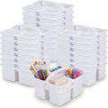 Geelin 24 Pack Classroom Caddy Bulk, 9.3 x 8.5 x 5.1 inch, White by Geelin