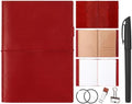 Eaasty Leather A5 Travelers Journal Notebook Cover, Red by Eaasty