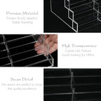 Vevitts Acrylic Business Card Holder for Desk Multiple Business Card Holders 28 Slot 7 Tier Large Business Card Organizer Business Card Display Rack Clear Plastic Business Card Stand for Home Office - Image 5